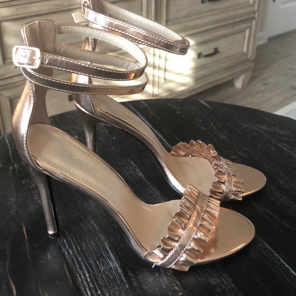 Shoes Rose Gold Strappy Heels Poshmark Ceramic Plant Hanger Costco Artificial Hanging Baskets